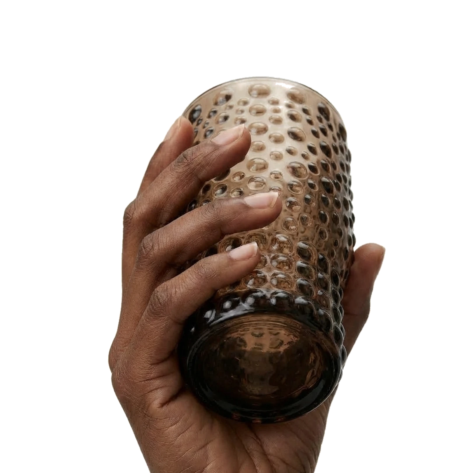 SiO₂ turned base-up in the hand